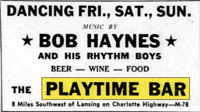 Playtime Bar (Murphys Bar) - Jan 9 1960 Ad (newer photo)